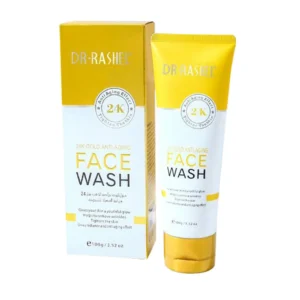 Dr Rashel 24K gold anti aging face wash 100g tube and box for firming skincare routines in Karachi