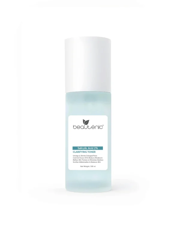 Beautenic 2 percent salicylic acid clarifying toner bottle for acne prone skin care in Karachi