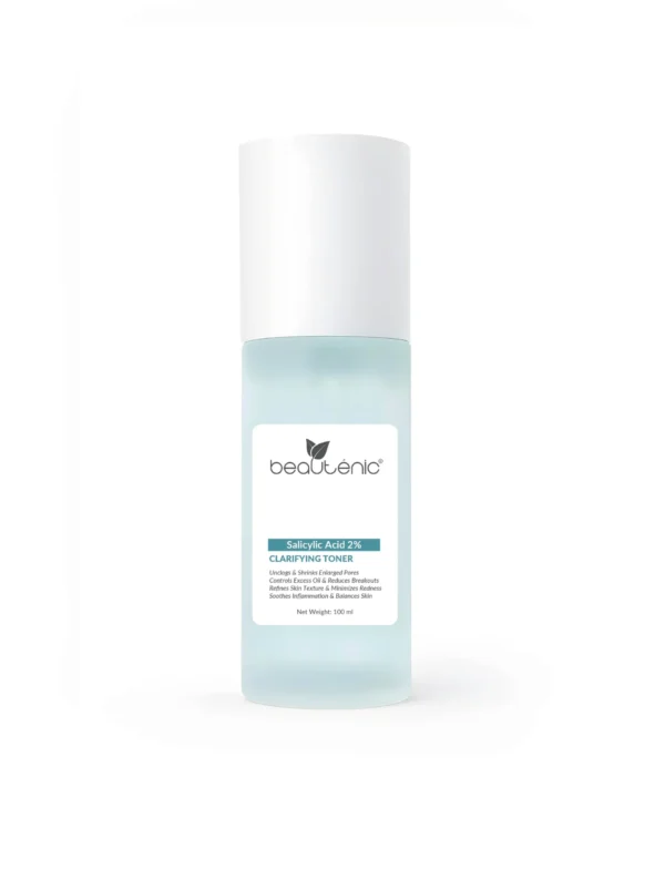 Beautenic 2 percent salicylic acid clarifying toner bottle for acne prone skin care in Karachi
