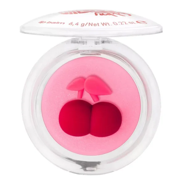 Essence So Cherry Happy lip balm pot 01 cheeky cherry for daily makeup look in Karachi