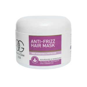 Glow and Glee anti frizz hair mask 200g tub for damaged hair care in Karachi