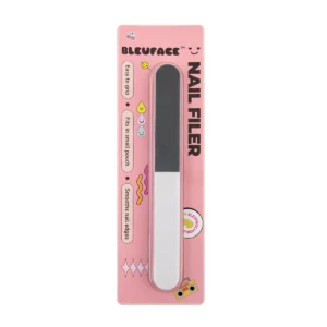 Bleuface dual sided travel friendly nail filer in pink packaging for smooth manicures in Karach