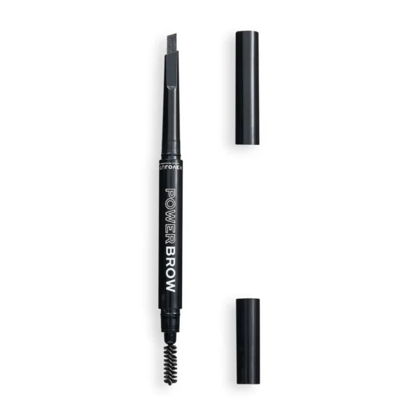 Makeup Revolution Relove Power Brow pencil in Granite with spoolie affordable cosmetics in Karachi