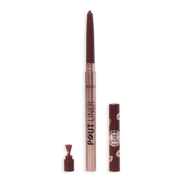 Makeup Revolution Pout Bomb Plumping Lip Liner in warm brown for long lasting makeup in Karachi