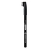 Essence Eyebrow Designer Pencil in shade Black featuring a built-in brush cap for brow grooming and makeup application.