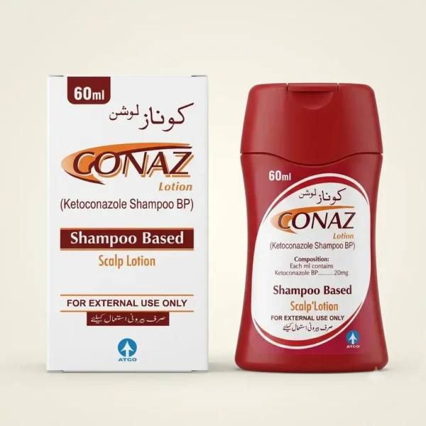 Conaz Lotion Shampoo 60ml bottle front view