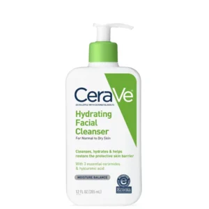 CeraVe Hydrating Cleanser 355ml bottle with pump dispenser