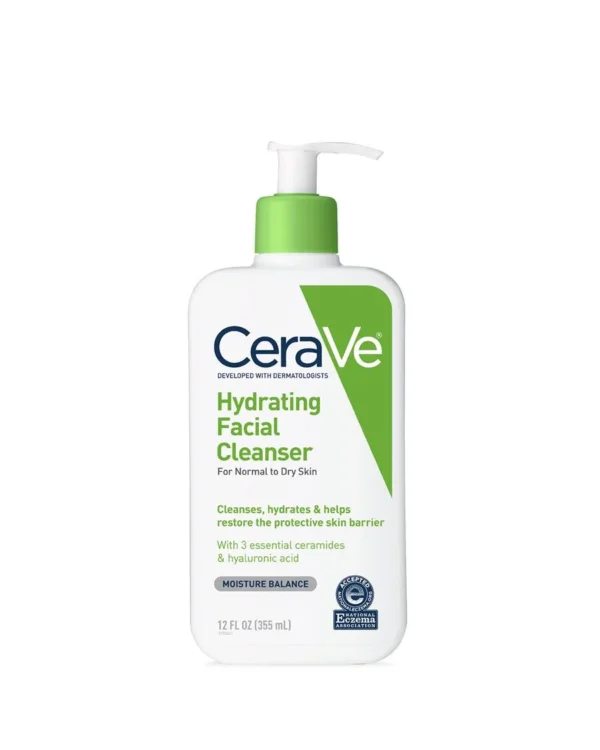 CeraVe Hydrating Cleanser 355ml bottle with pump dispenser
